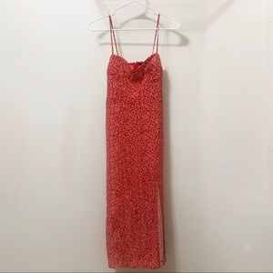 ❣️RED FLORAL DITSY MIDI DRESS ❣️